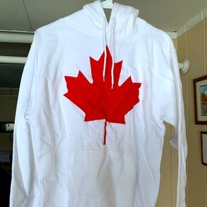 White Canada sweatshirt hoodie